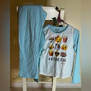 White and Blue Kids Pajama Set